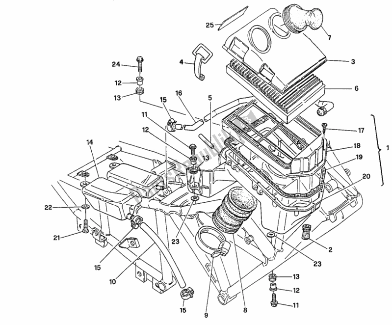 Tutte le parti per il Presa del Ducati Supersport 900 SS USA 1997